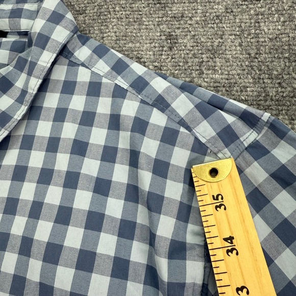 Alaskan Hardgear Shirt Mens 2XL Blue Check Duluth Trading Slim Fit Snap Buttons - Picture 3 of 14